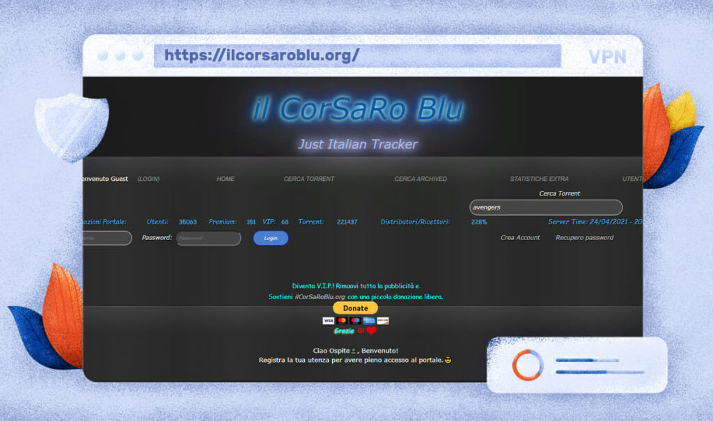 Il Corsaro Blu sito torrent