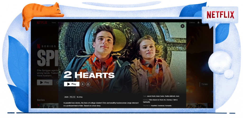 2 Hearts en streaming en Netflix en Estados Unidos