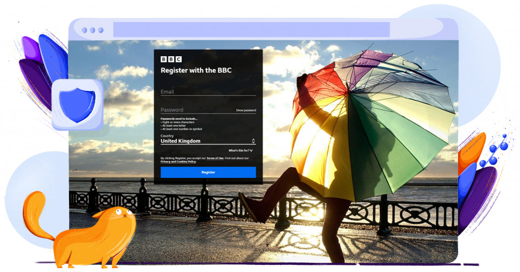 Creating an account on BBC iPlayer