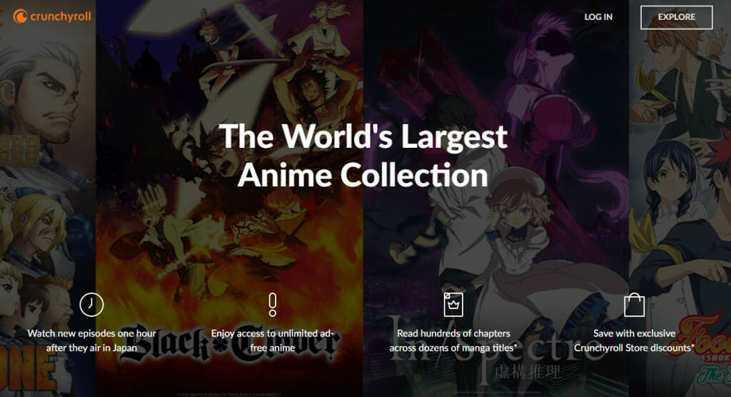 Piattaforma di streaming Crunchyroll