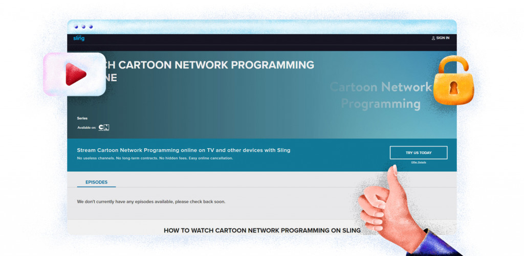 Cartoon Network en Adult Swim op Sling TV