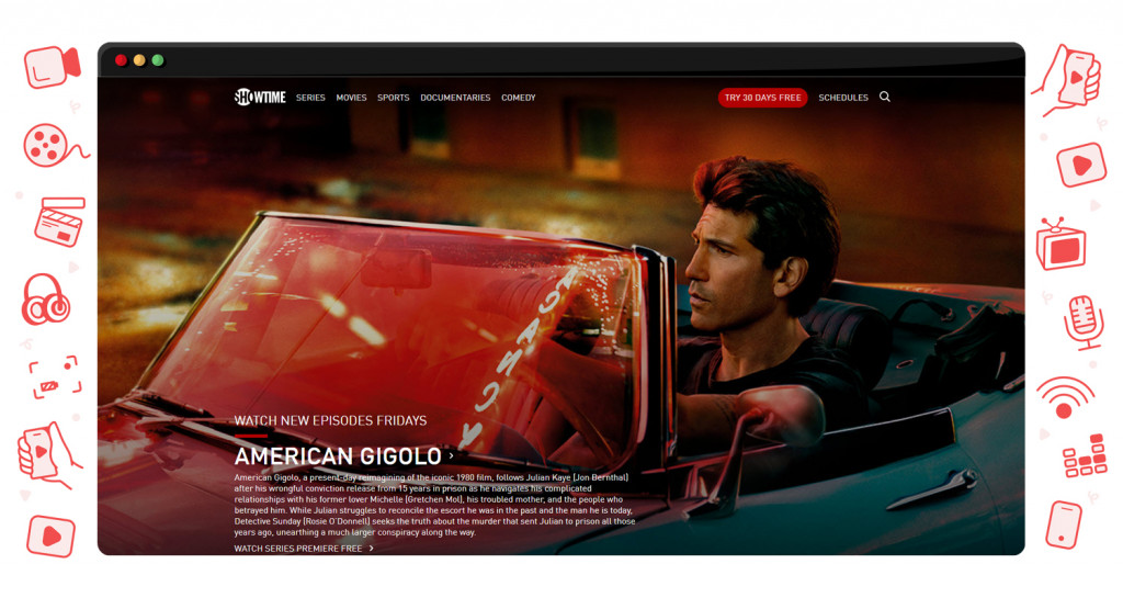 American Gigolo streaming op Showtime in de VS