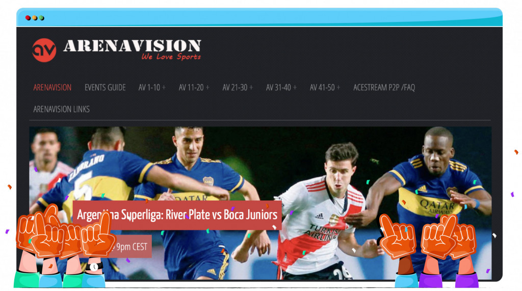 ArenaVision, plataforma de streaming de deportes