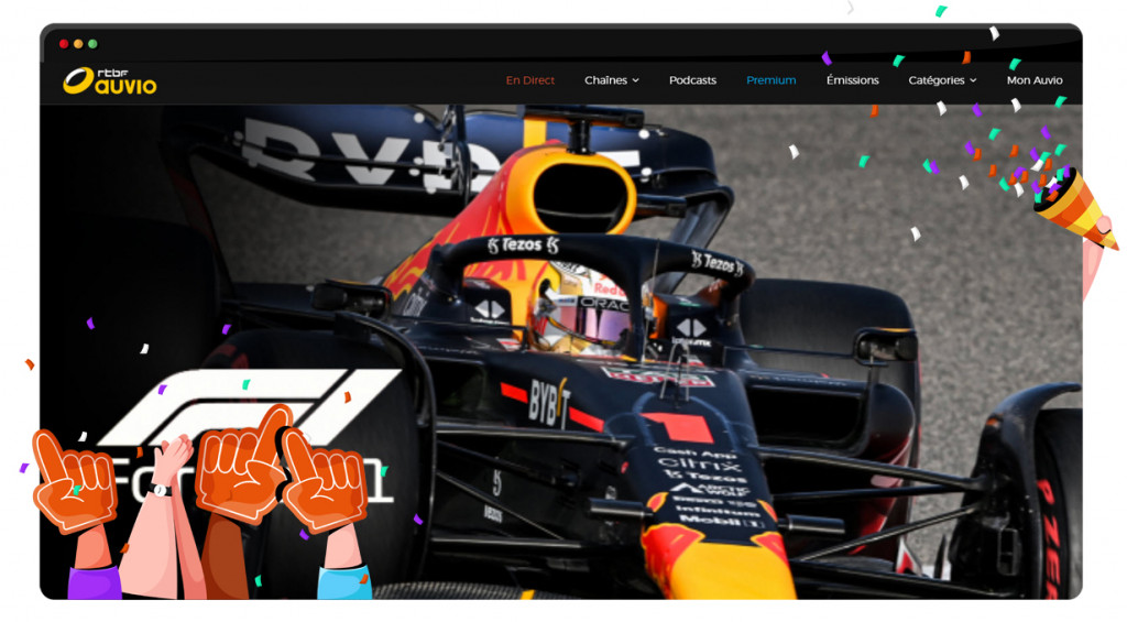 F1 Australian Grand Prix streaming for free on RTBF Auvio in Belgium 