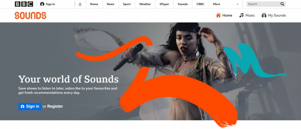 Free audio contents available on BBC sounds