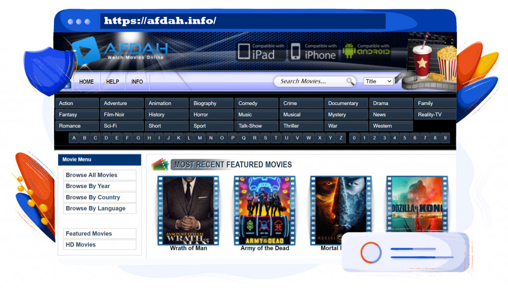 Stream movies and TV shows for free on Afdah 