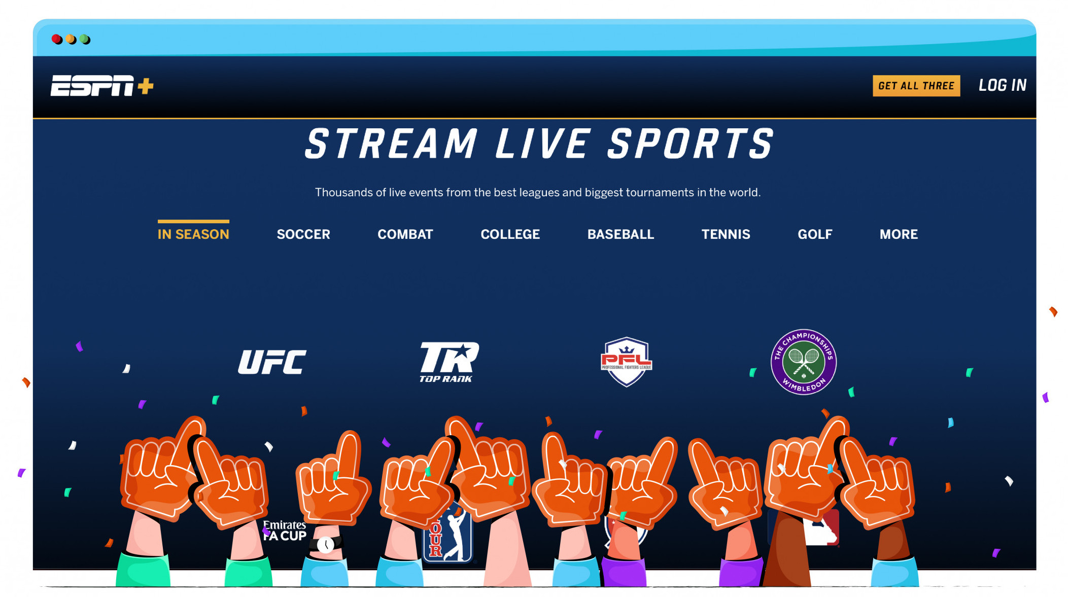 Stream UFC events, hockey and basketball on ESPN+