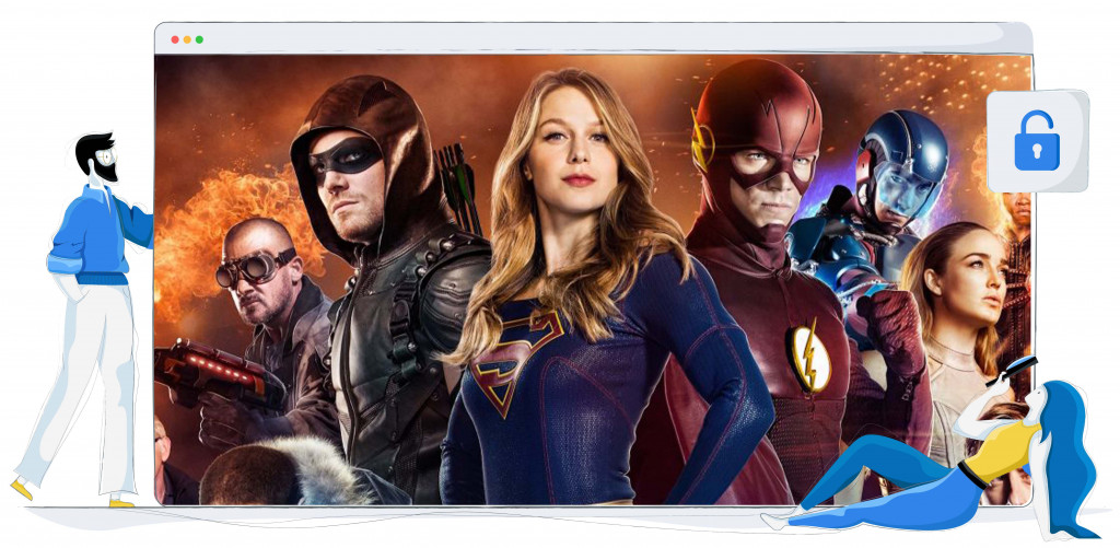 CW TV streaming the Arrowverse series