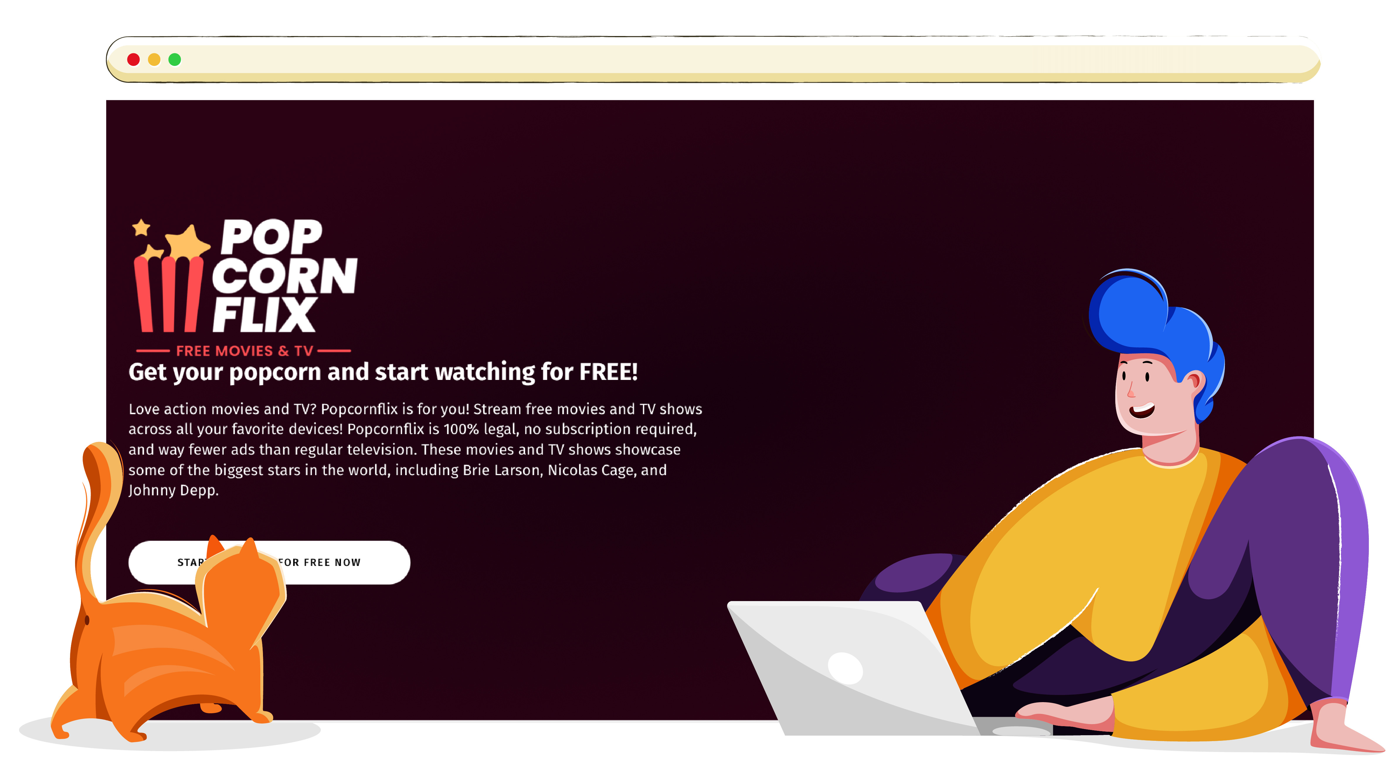 Servizio di streaming online Popcornflix