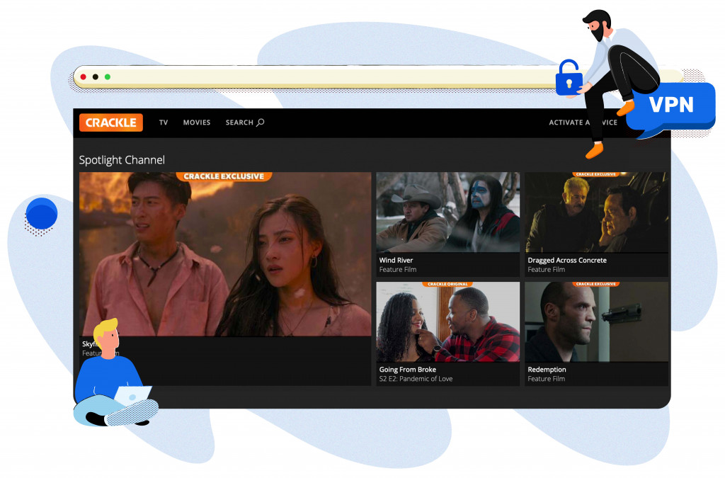 Crackle streaming platform in Nederland