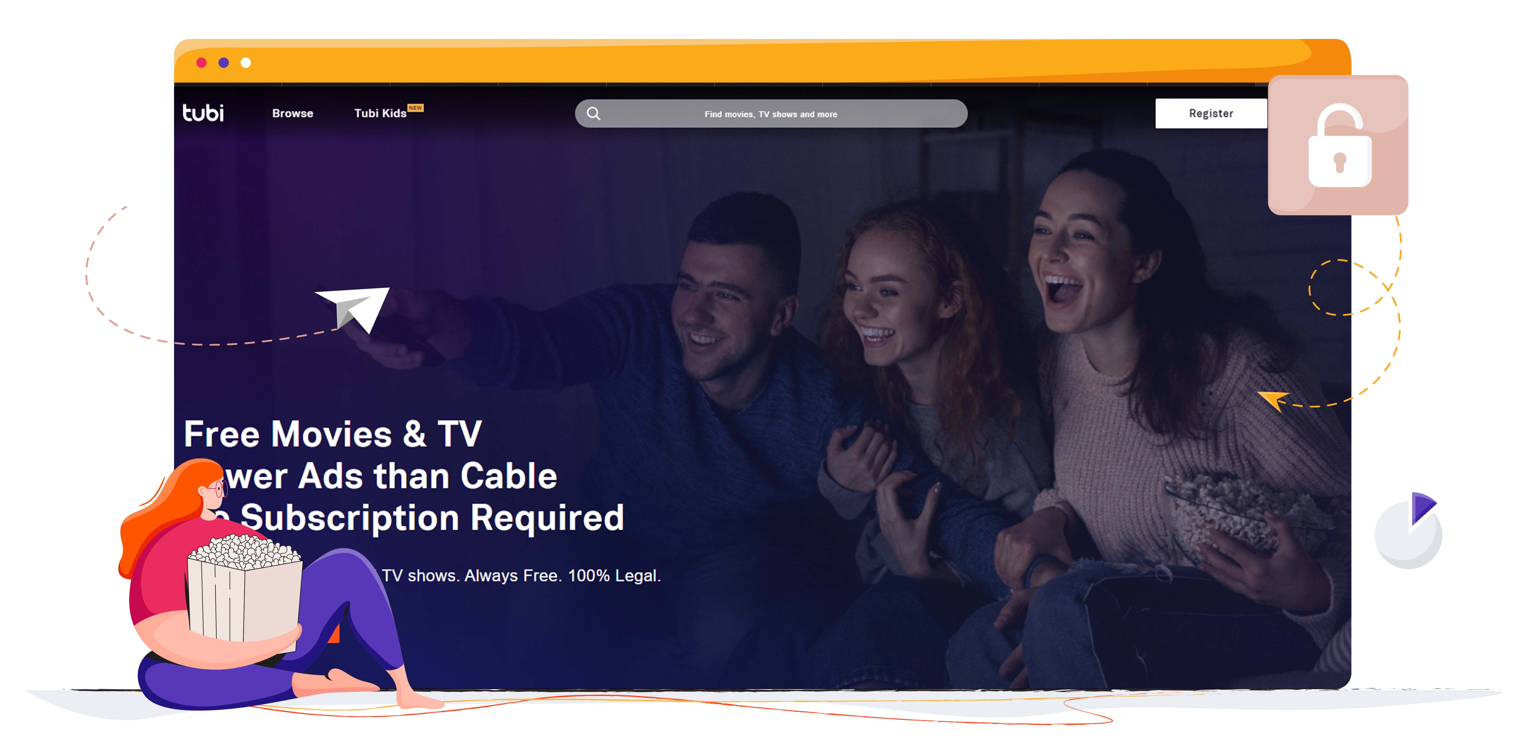 Piattaforma di streaming gratuito Tubi TV