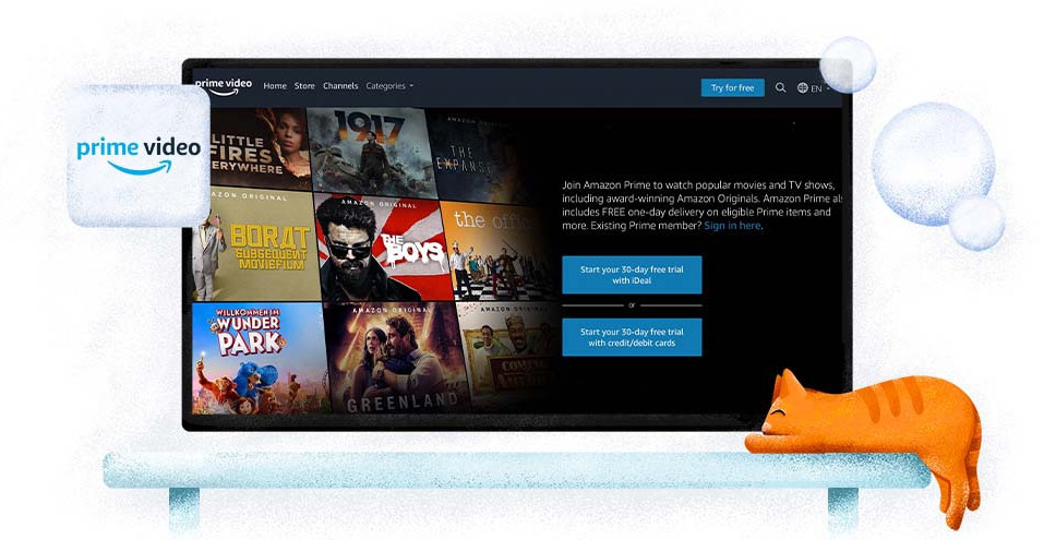 Servicio de streaming online Amazon Prime Video