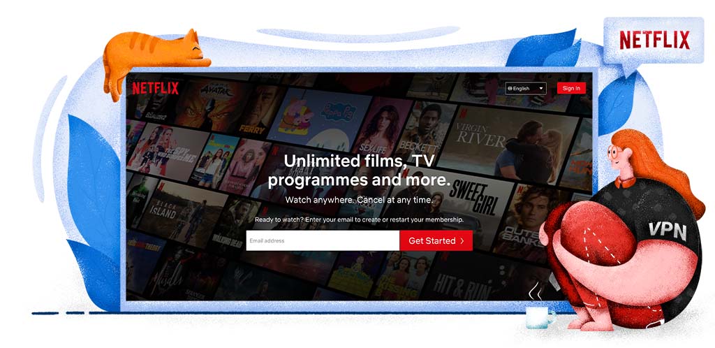 Netflix streaming platform for TV series