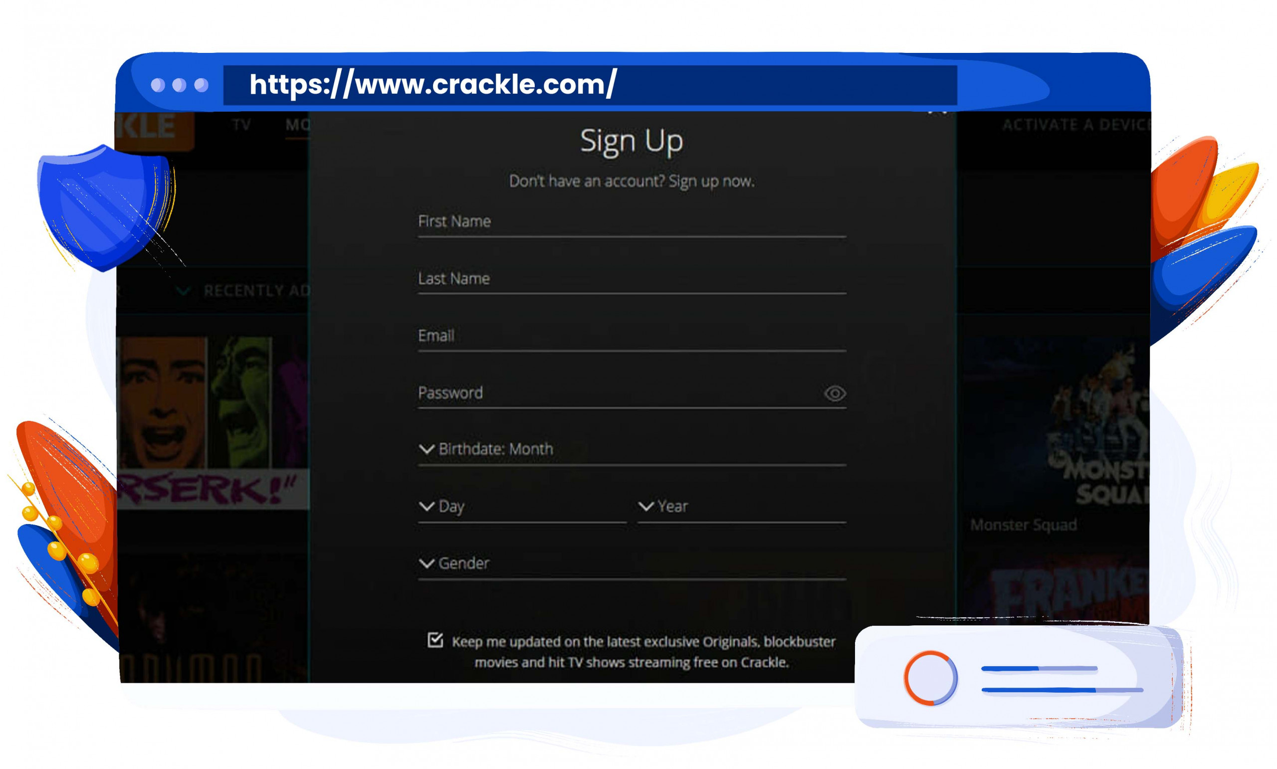 How to sign up for Crackle