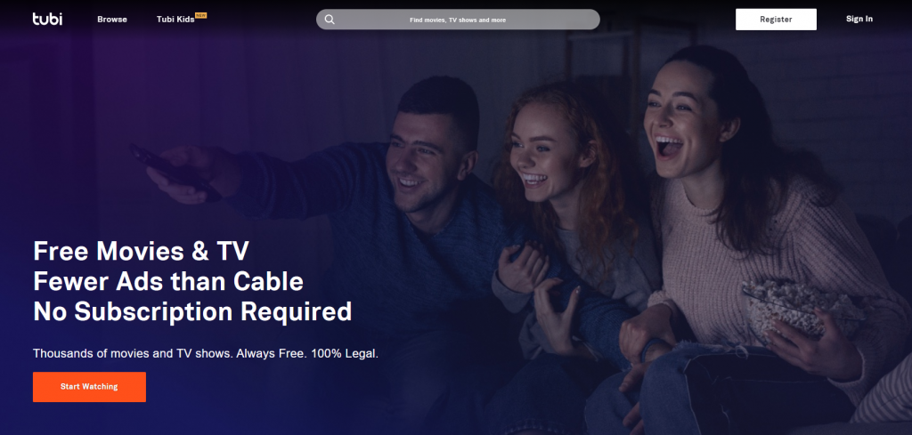 Tubi Tv streaming szolgáltatás