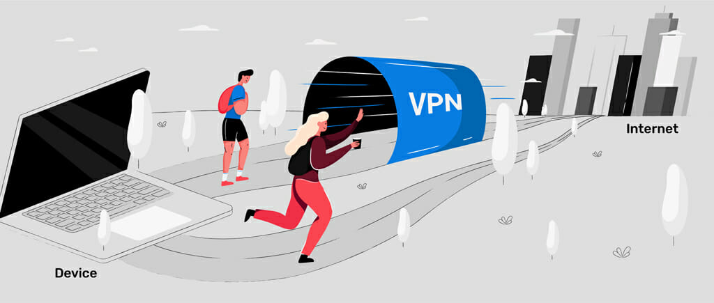 How VPN split tunneling works