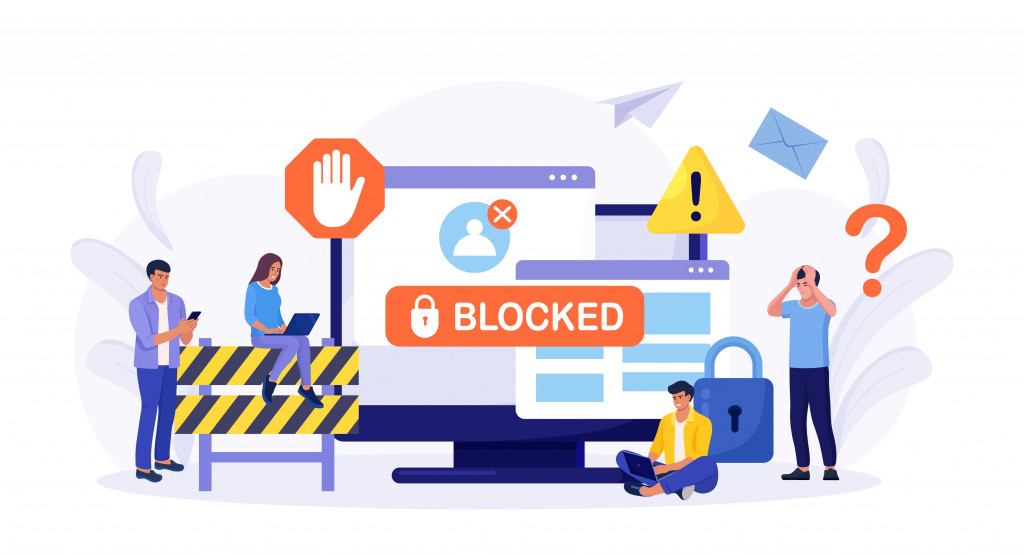 Online restrictions and blocks