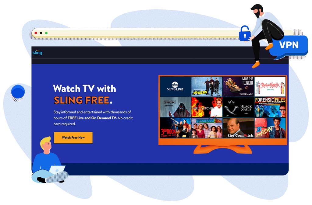 Sling Free kostenloser Online-Streaming-Dienst