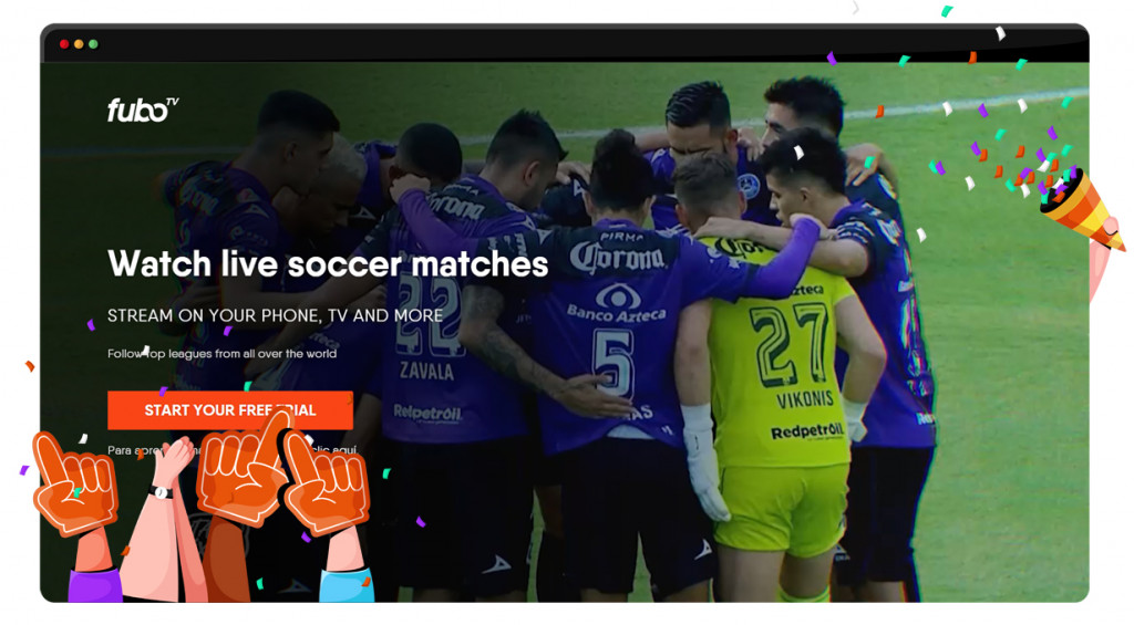 Voetbal streaming op fuboTV