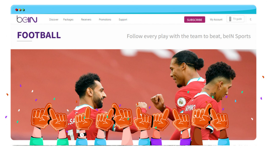 BeIN voetbal streaming platform