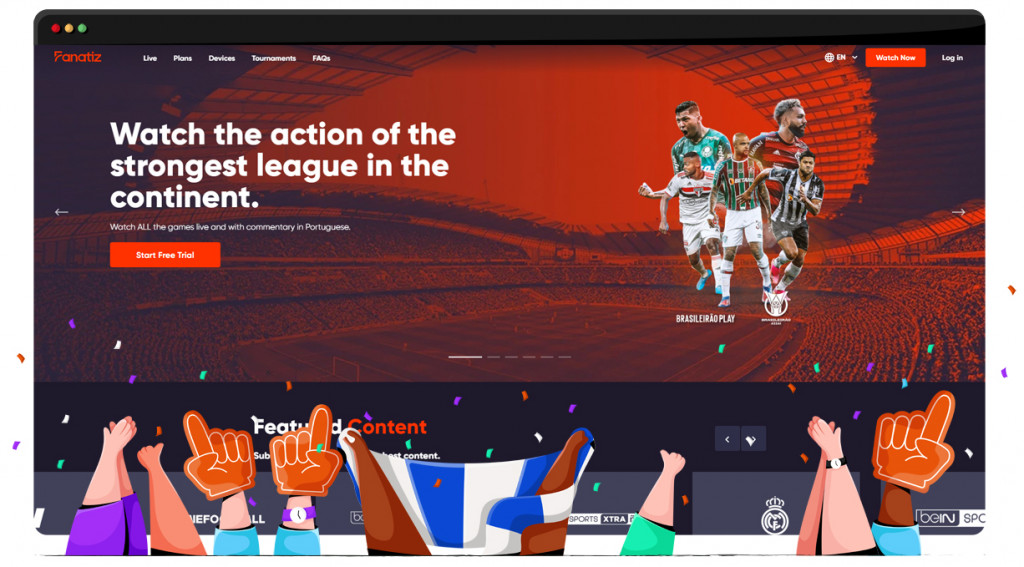 Football streaming on Fanatiz