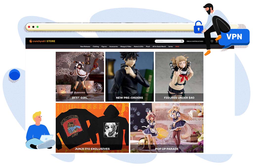 Crunchyroll store biedt korting aan voor Mega Fans