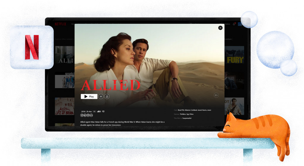 Allied film streaming op Netflix