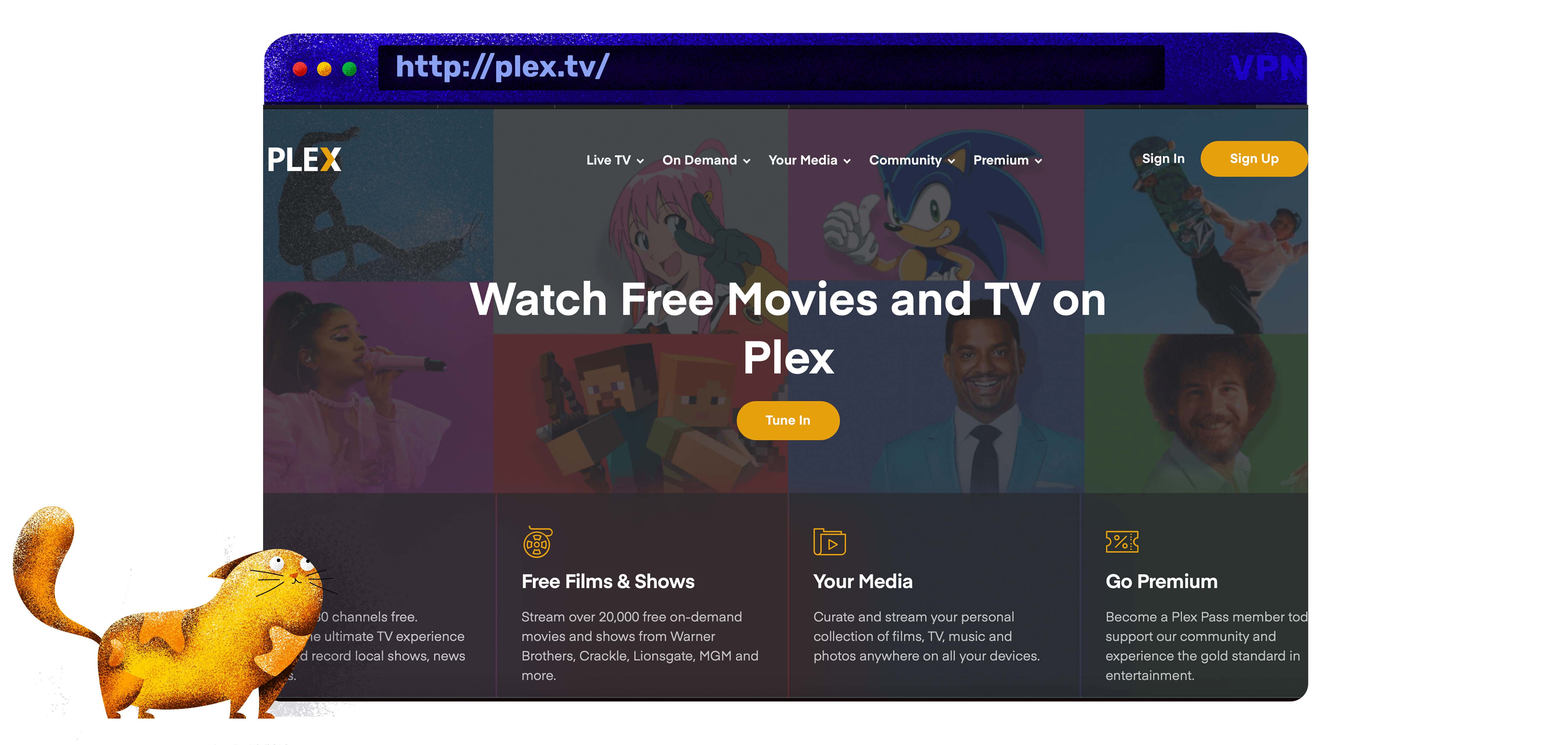 Free content streaming on Plex TV