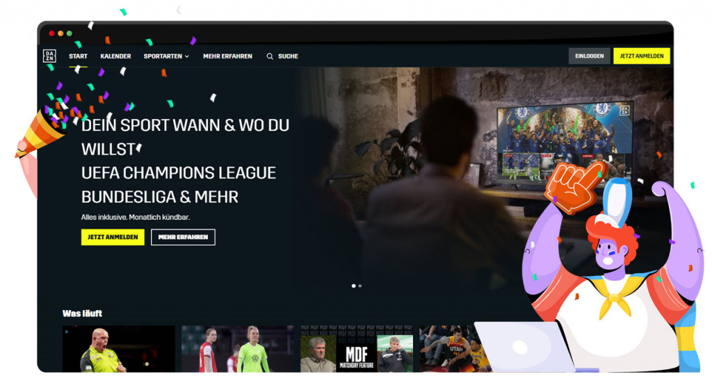 DAZN Sport-Streaming-Plattform