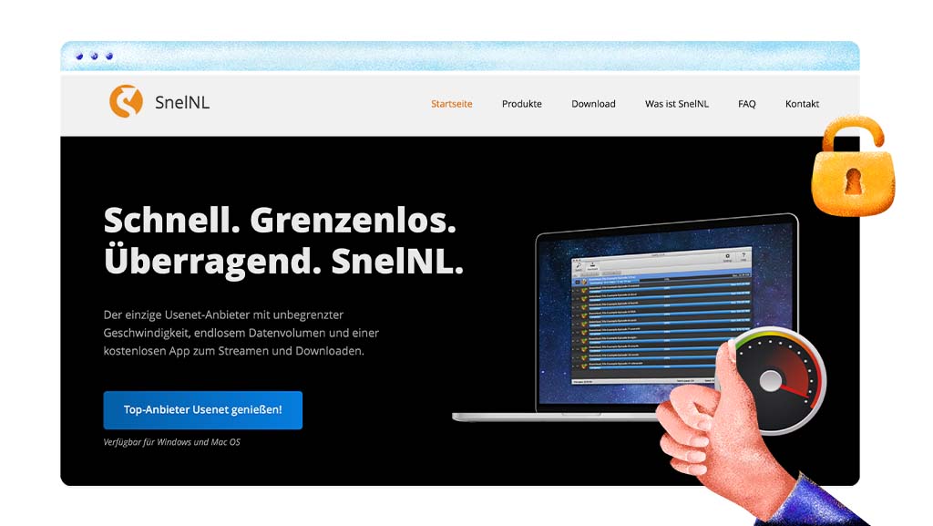 SnelNL ist eine führende Usenet-Site