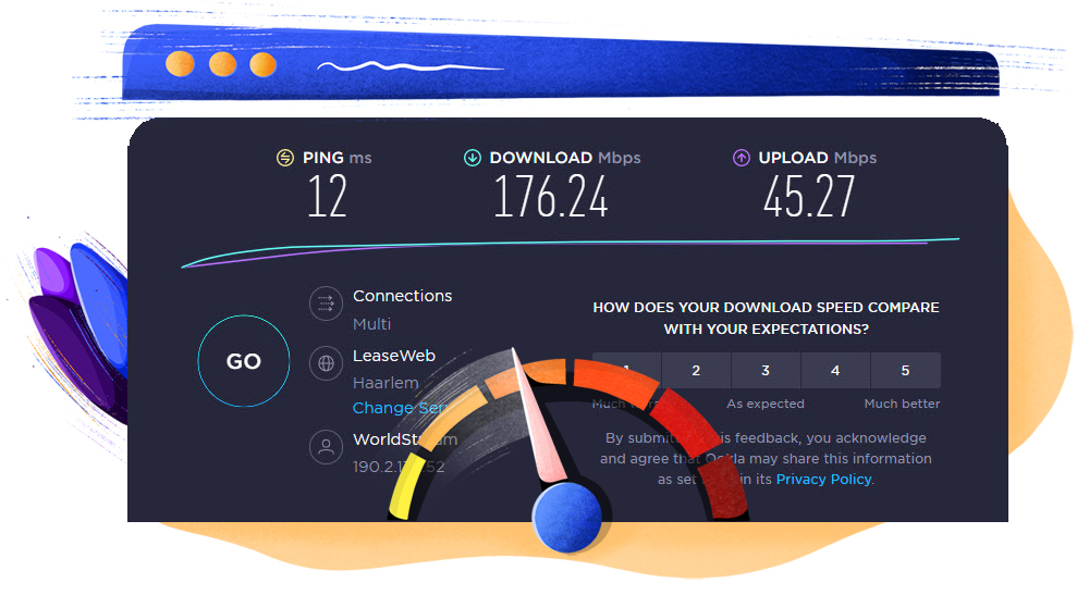 BlufVPN's best server speed test