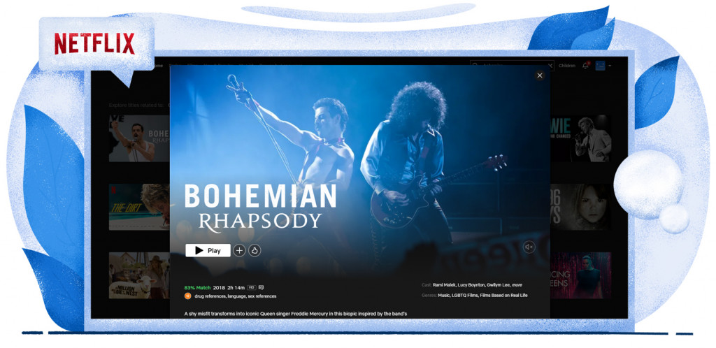 Bohemian Rhapsody streaming op Netflix in het Verenigd Koninkrijk