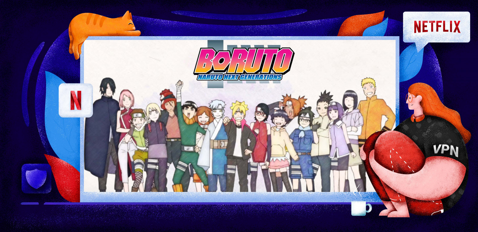 Wie man Boruto auf Netflix von Deutschland aus sieht