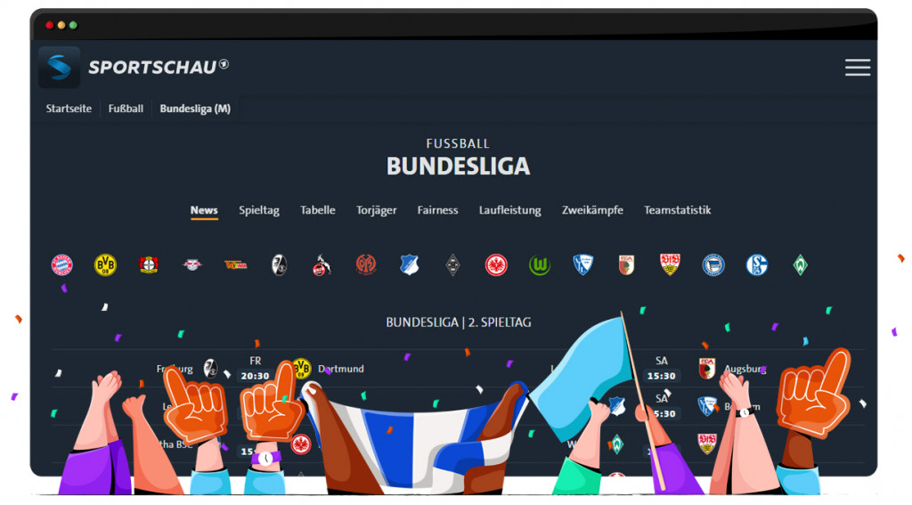 Bundesliga live ticker on ARD