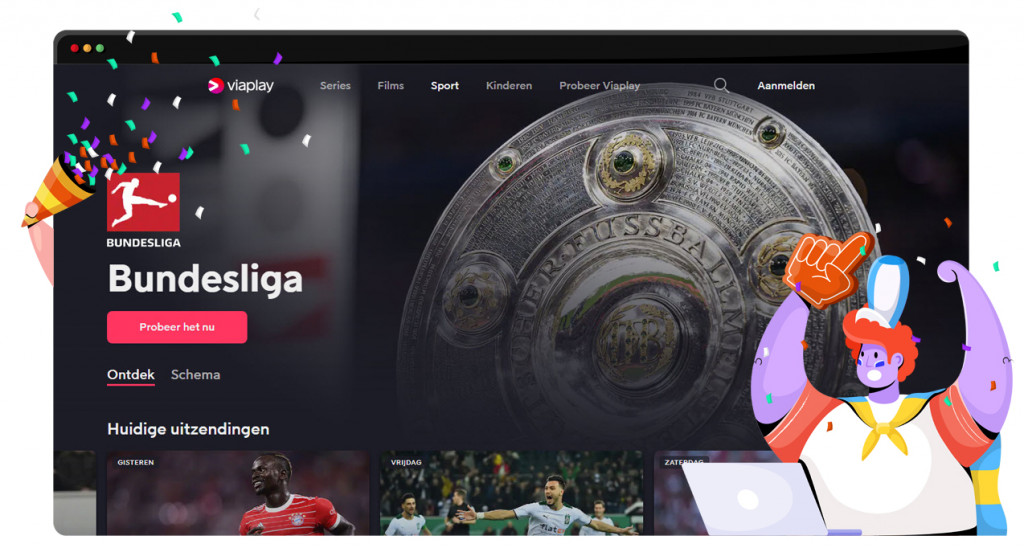 Bundesliga streaming op Viaplay