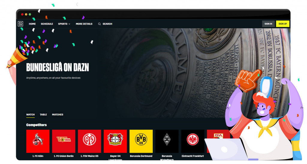 Bundesliga-Streaming auf DAZN in Deutschland