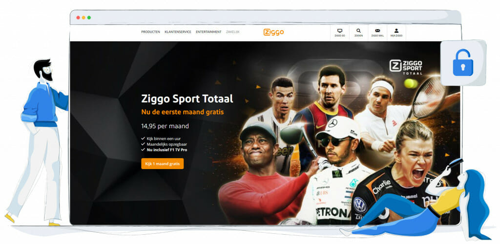 Sports streamen op Ziggo Sport Totaal