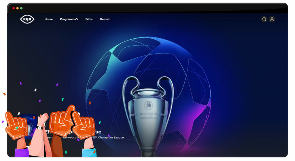 UEFA Champions League 2021 finals streaming on Kijk.nl Netherlands