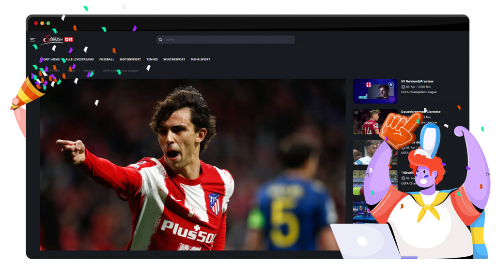 2021/2022 UEFA Champions League streaming free on ServusTV