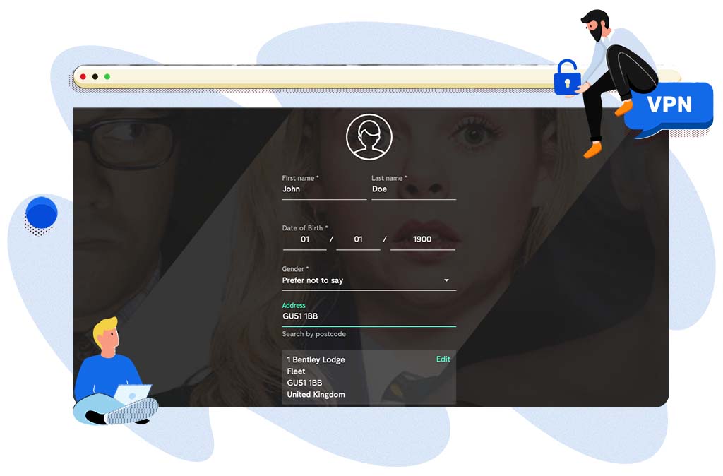 Postcode bij registratie invoegen