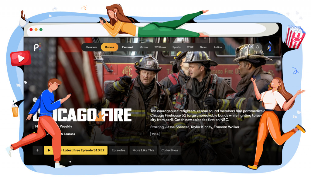 Kijk Chicago Fire via Peacock met een VPN