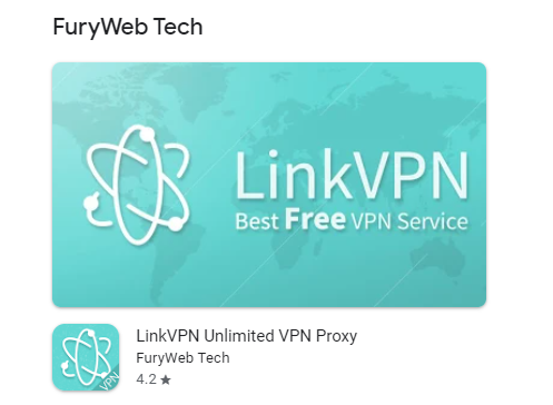 LinkVPN by FuryWeb Tech in Google Play Store