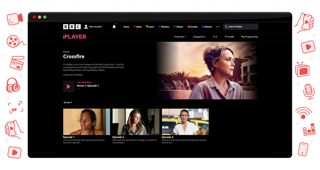 Crossfire streaming op BBC iPlayer in het VK