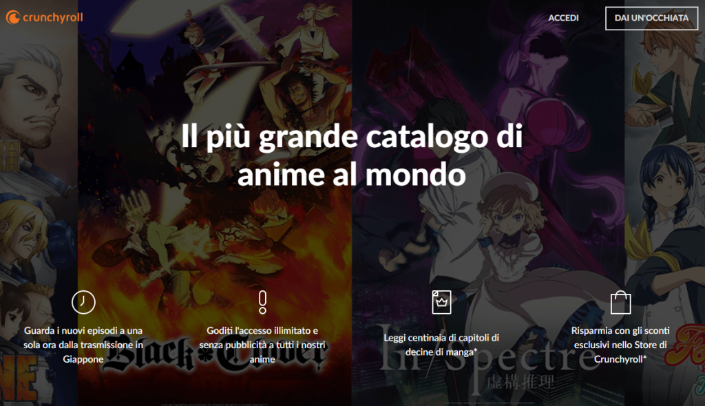 Crunchyroll in Italia