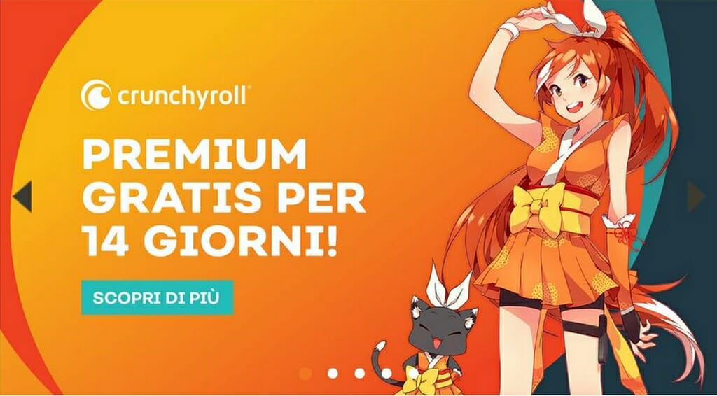 Crunchyroll prova premium 14 giorni