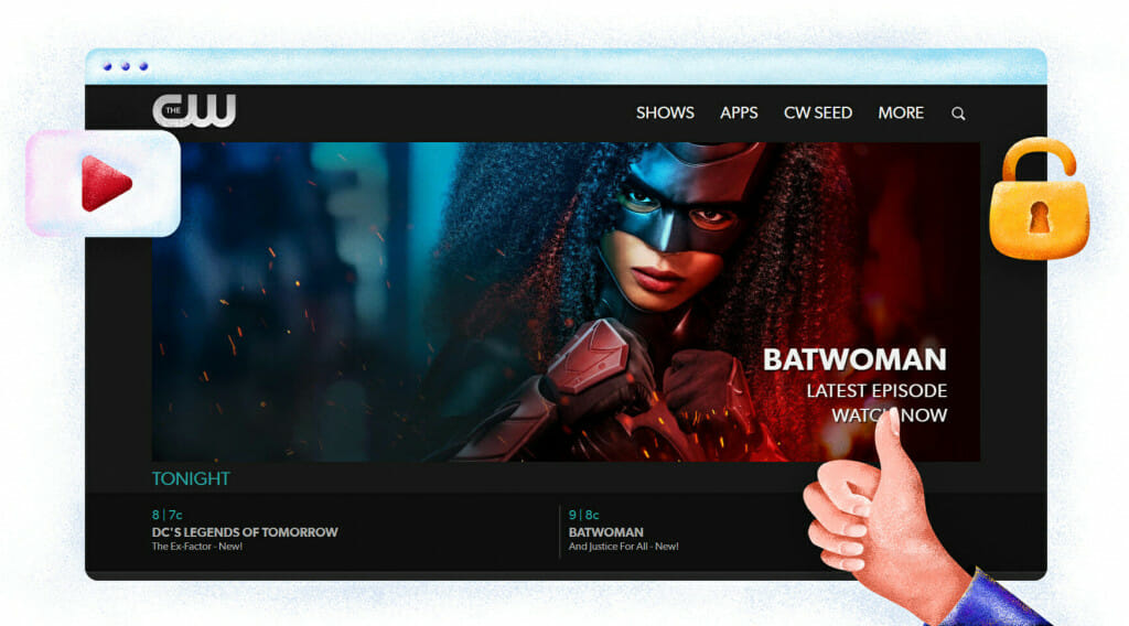 Superheldenprogramma's worden gestreamd op CW TV