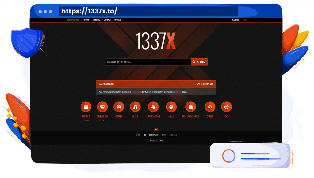 1337x website werkt nog steeds