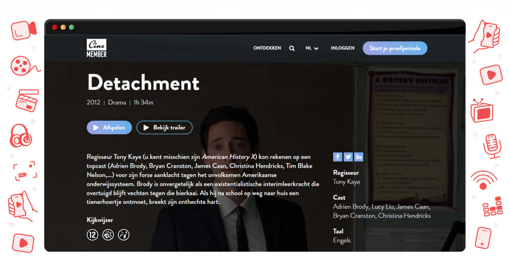 Detachment op CineMember in Nederland