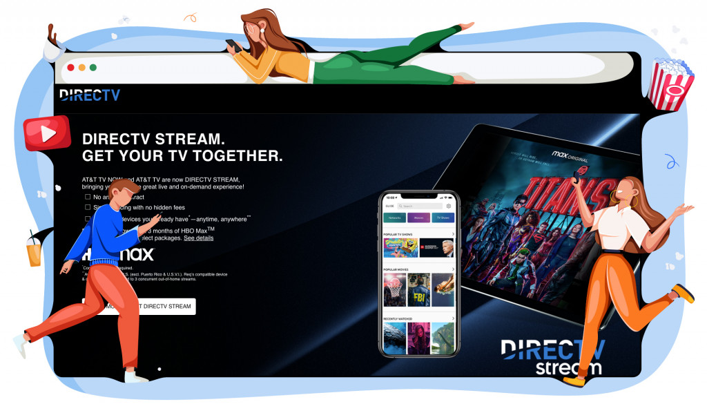 DirecTV plataforma americana de streaming