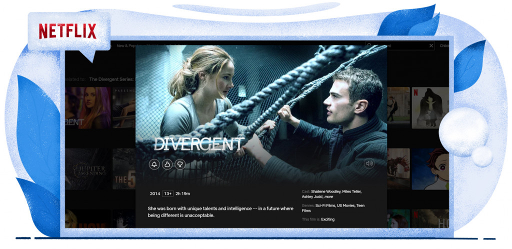 Divergent Streaming on Netflix in Brazil